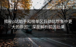 揭秘p站助手和榜单区后劲比想象中更大的原因：深度解析前因后果