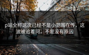 p站全称这次已经不是小范围在传，这波被追着问，不是没有原因