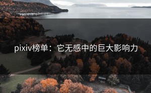 pixiv榜单：它无感中的巨大影响力