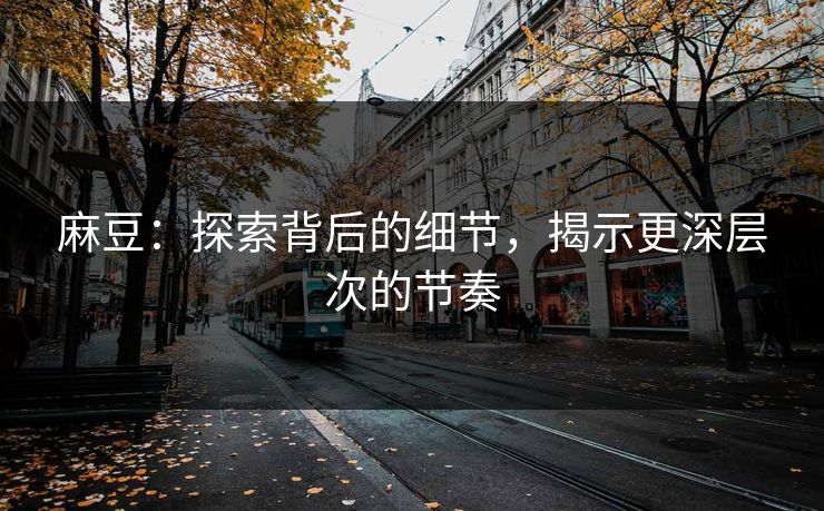 麻豆：探索背后的细节，揭示更深层次的节奏