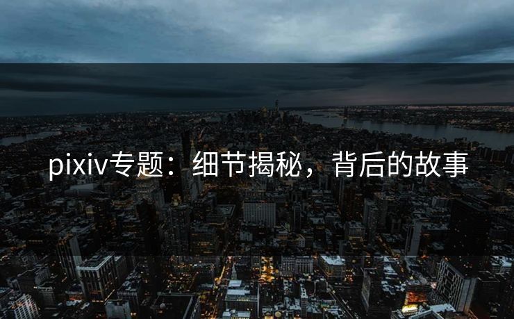 pixiv专题：细节揭秘，背后的故事