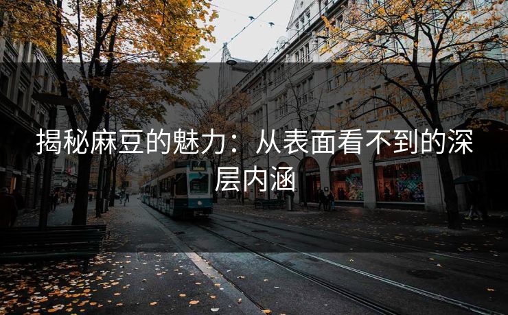 揭秘麻豆的魅力：从表面看不到的深层内涵